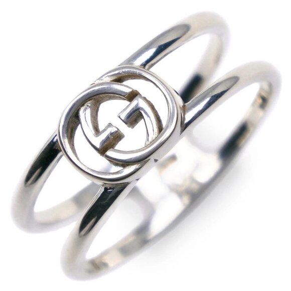 GUCCI G logo ring Ring Silver925 #5.4(US Size) 2g Women - Picture 1 of 8